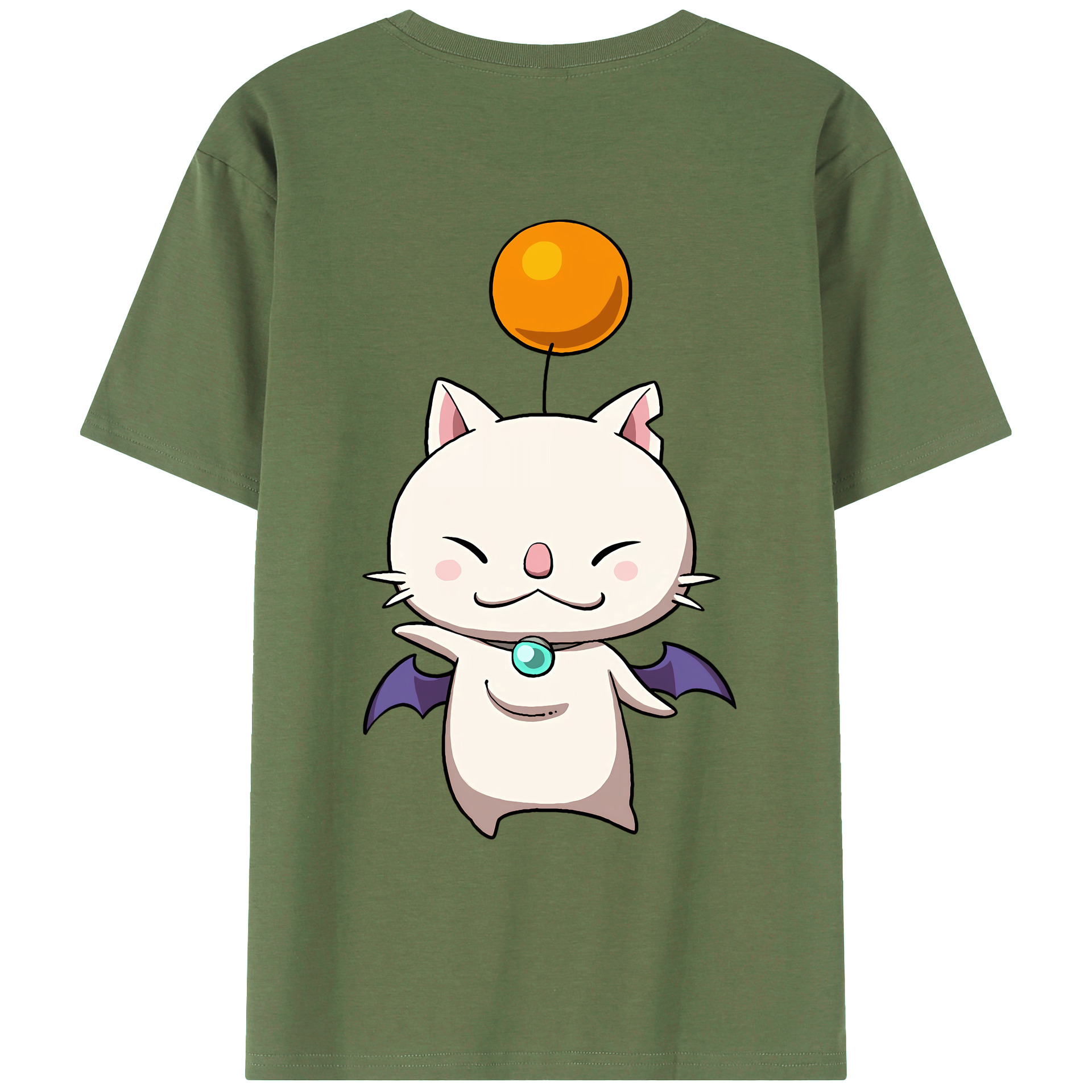 （画像用） 妖怪ウォッチ Yo-kai Watch 綿100％ メンズ半袖Tシャツ（バックプリント） 通気性